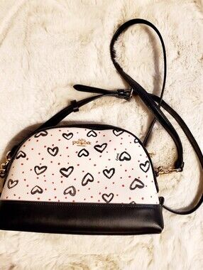 Coach Dome Crossbody With Crayon Hearts Print (Style Number 91152)